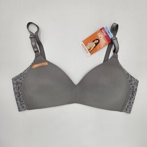 Warner’s No Side Effects Underarm-Smoothing Comfort Wireless Womens Bra Size 34C